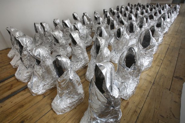 Kader Attia, Ghost, 2007, Aluminium foil